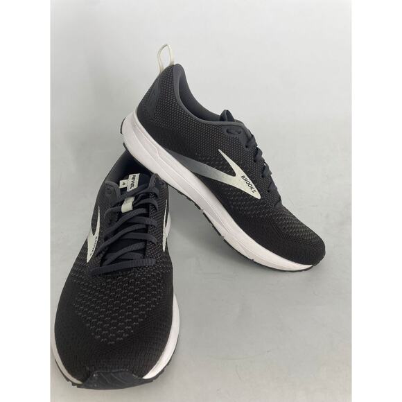 BROOKS MENS REVEL 4 110347 1D 063 CUSHION RUNNING SHOES BLACK/WHITE SIZE 10 main image 5